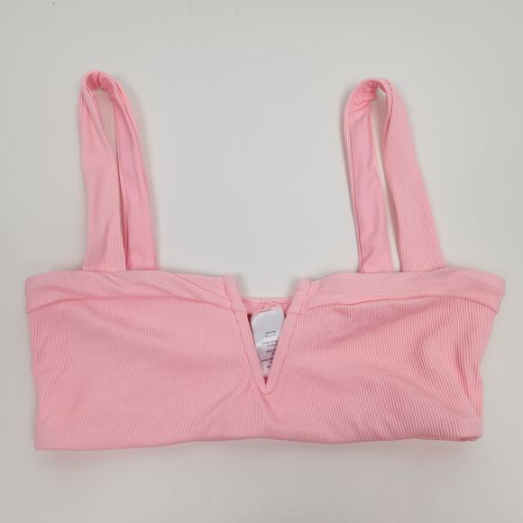 L*Space Lee Lee Bikini Top in Pink Size Medium NWT - Picture 1 of 4